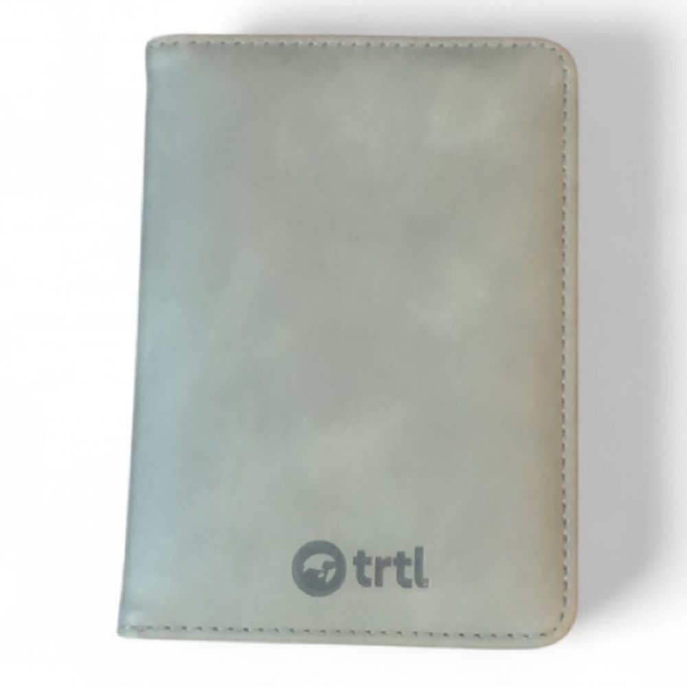 Trtl Gray Passport Wallet